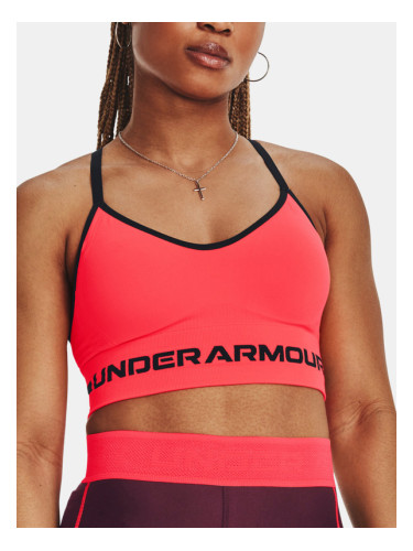 Under Armour UA Seamless Low Long Cпортен Сутиен Cherven