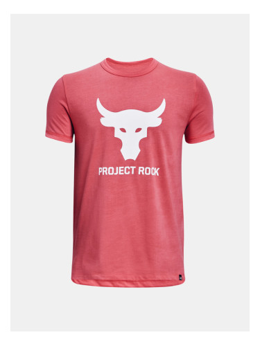 Under Armour Project Rock Shw Your Grid Тениска детски Cherven