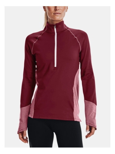 Under Armour UA ColdGear 1/2 Zip-RED Sweatshirt Cherven