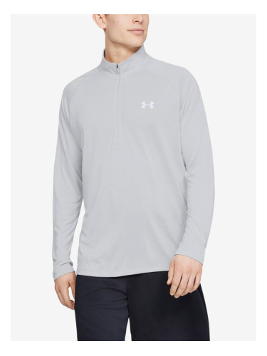 Under Armour UA Tech 2.0 1/2 Zip T-shirt Siv