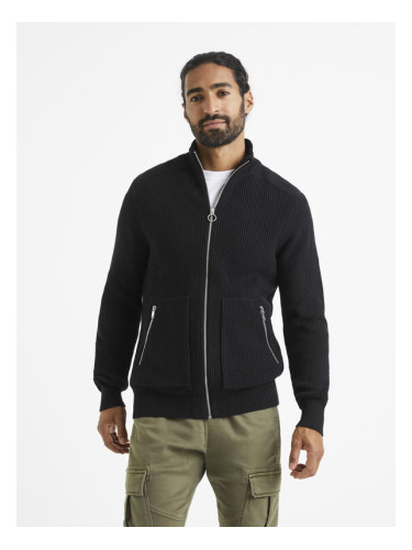 Celio Vezipper Sweatshirt Cheren