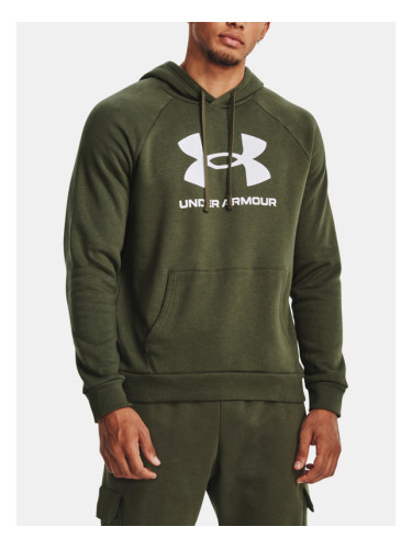 Under Armour UA Rival Fleece Logo HD Sweatshirt Zelen