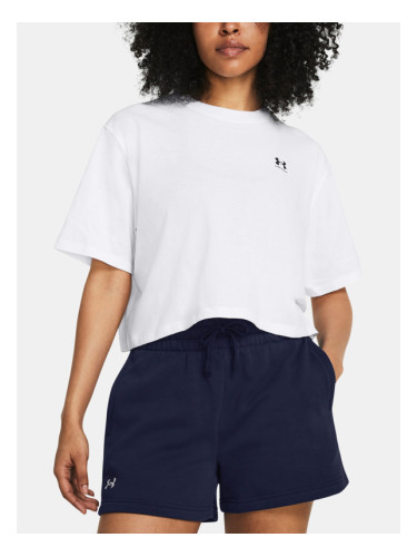 Under Armour UA Boxy Crop Logo SS T-shirt Byal