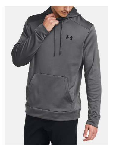 Under Armour UA Armour Fleece Hoodie Sweatshirt Siv