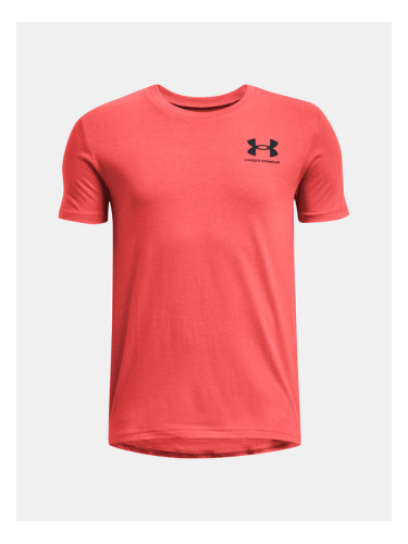 Under Armour UA B Sportstyle Left Chest SS Тениска детски Cherven