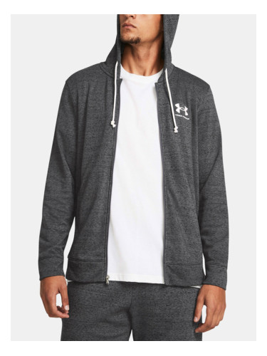 Under Armour UA Rival Terry LC FZ Sweatshirt Siv