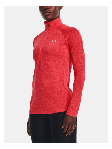 Under Armour Tech 1/2 Zip - Twist T-shirt Cherven