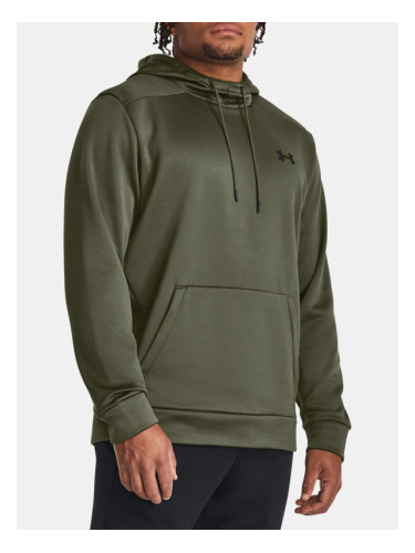 Under Armour UA Armour Fleece Hoodie Sweatshirt Zelen