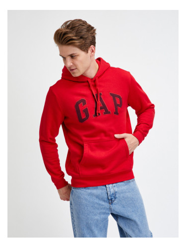 GAP Hoodie Logo Sweatshirt Cherven