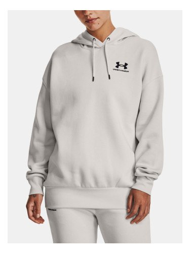 Under Armour Essential Flc OS Hoodie Sweatshirt Siv