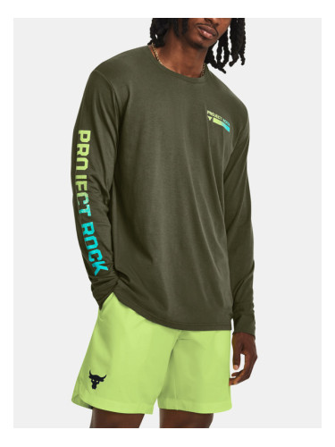 Under Armour UA Project Rock Brahma LS T-shirt Zelen