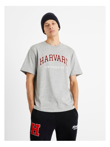 Celio Harvard University T-shirt Siv