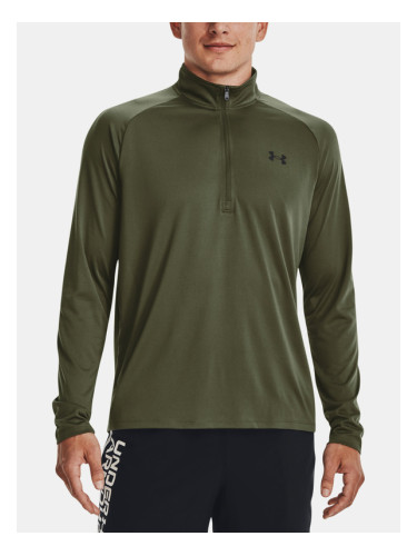 Under Armour UA Tech 2.0 1/2 Zip T-shirt Zelen