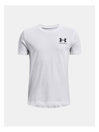 Under Armour UA B Sportstyle Left Chest SS Тениска детски Byal