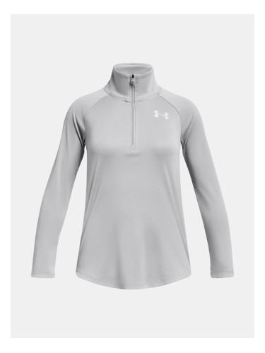 Under Armour Tech Graphic 1/2 Zip Тениска детски Siv