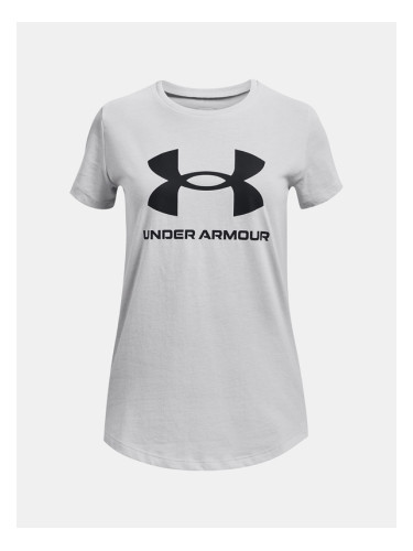 Under Armour UA G Sportstyle Logo SS Тениска детски Siv