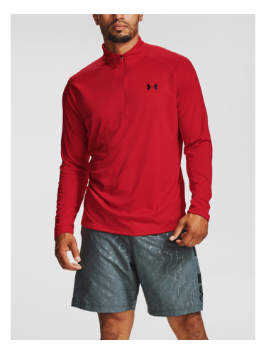 Under Armour UA Tech 2.0 1/2 Zip T-shirt Cherven