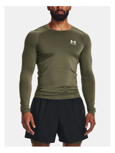 Under Armour UA HG Armour Comp LS T-shirt Zelen