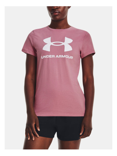 Under Armour UA W Sportstyle Logo SS T-shirt Rozov