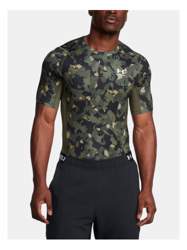 Under Armour UA HG Armour Prtd SS T-shirt Zelen