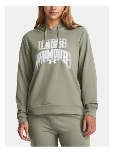 Under Armour UA Rival Terry Graphic Hdy Sweatshirt Zelen