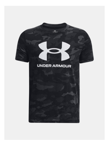 Under Armour UA Sportstyle Logo Aop SS Тениска детски Cheren