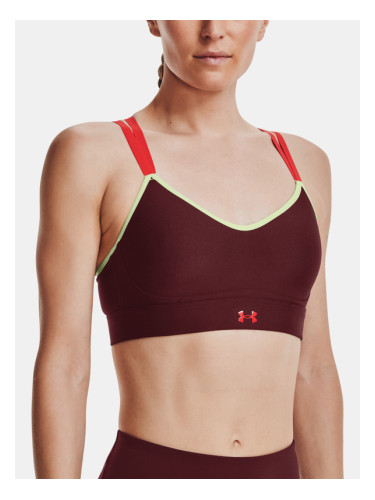 Under Armour UA Infinity Low Strappy Cпортен Сутиен Cherven