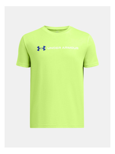 Under Armour UA B Logo Wordmark SS T-shirt Zelen