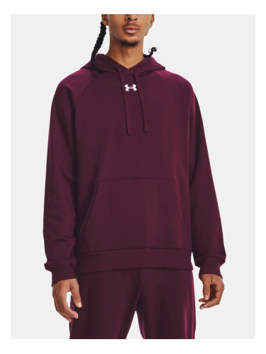 Under Armour UA Rival Fleece Hoodie Sweatshirt Cherven