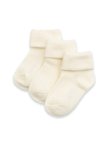 Бебешки Чорапки "Ванилия" - Пакет от 3 Чифта (18мес.-3год.)
