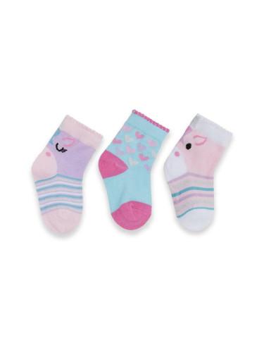 Бебешки Чорапки "Сърчица" - Пакет от 3 Чифта (18 мес.-3год.)