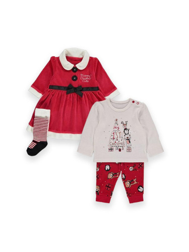 Подарък за Бебе Момиче "Коледен Бонбон" (9-12 мес.)