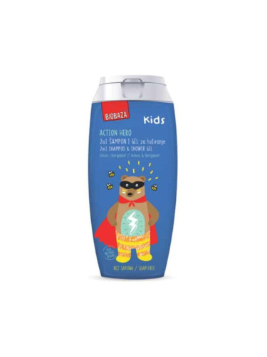 2 в 1 Детски Шампоан и Душ Гел Action Hero – BIOBAZA