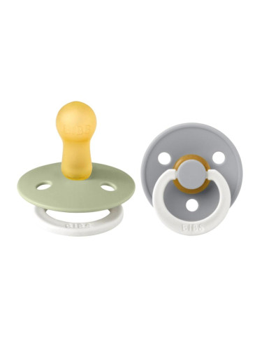 Биберони BIBS COLOUR Sage & Cloud Glow 2 бр. (6-18 мес.)