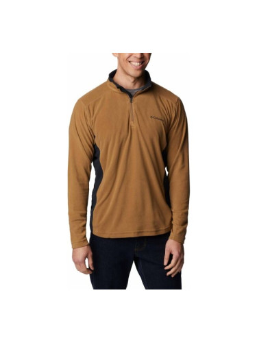 Columbia KLAMATH RANGE II HALF ZIP Мъжки суитшърт, кафяво, размер