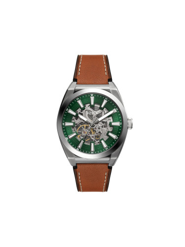 Часовник Fossil Everett Skeleton Automatic ME3261 Зелен