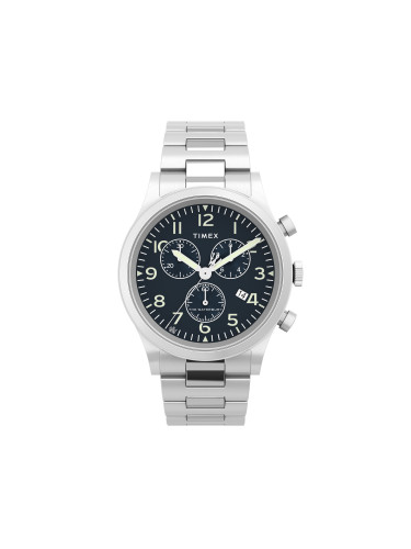 Часовник Timex Waterbury Traditional Chronograph TW2W48200 Сребрист