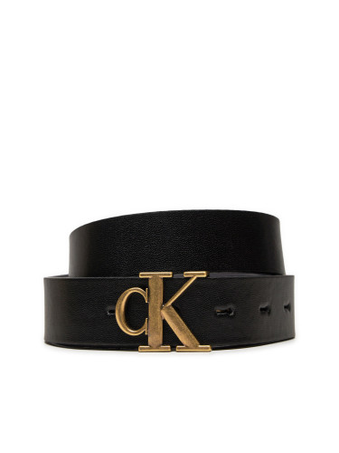 Дамски колан Calvin Klein Jeans Mono Pl Rev Lthr Belt K60K612288 Черен