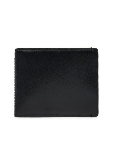 Малък мъжки портфейл Calvin Klein Ck Glow Bifold 5Cc W/Coin K50K512489 Черен