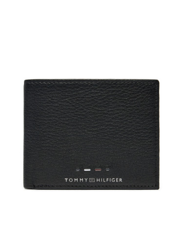 Малък мъжки портфейл Tommy Hilfiger Th Premium Mini Cc Wallet AM0AM12781 Черен