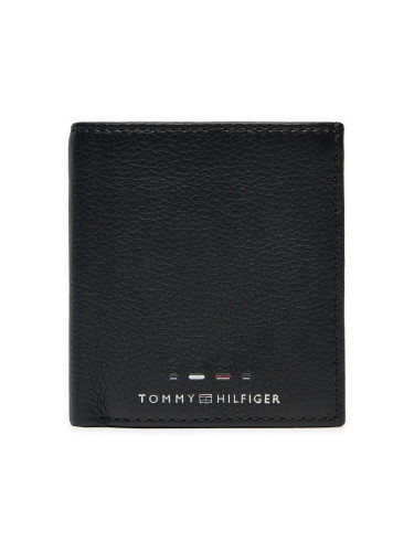 Малък мъжки портфейл Tommy Hilfiger Th Premium Trifold AM0AM12756 Черен