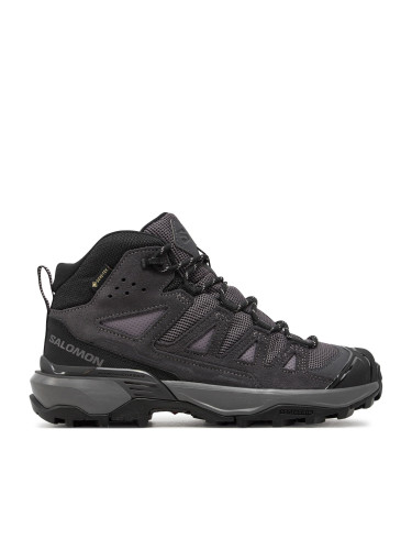 Туристически Salomon X Ultra 360 Leather Mid Gore-Tex L47571100 Сив