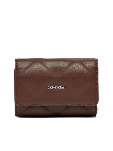 Малък дамски портфейл Calvin Klein K60K612898 Кафяв