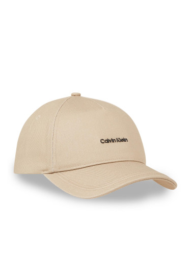 Шапка с козирка Calvin Klein Metal Lettering Bb Cap K50K511999 Бежов