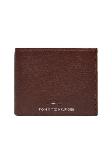 Малък мъжки портфейл Tommy Hilfiger Th Premium Mini Cc Wallet AM0AM12781 Кафяв