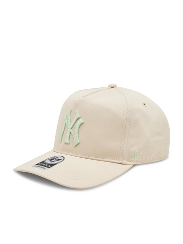 Шапка с козирка 47 Brand Mlb New York Yankees Sure Shot ’47 Hitch BCWS-SRSHT17GWP-NT96 Бежов