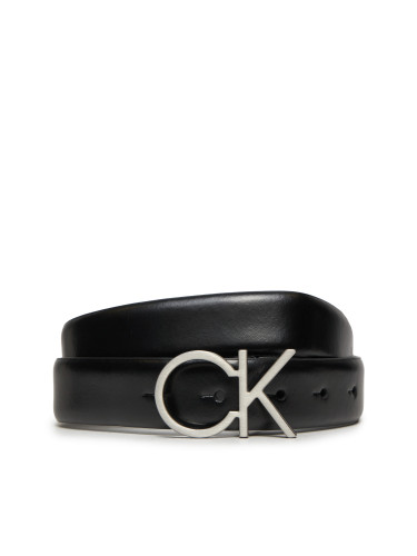 Дамски колан Calvin Klein Re-Lock Ck Logo Belt 30Mm K60K610157 Черен