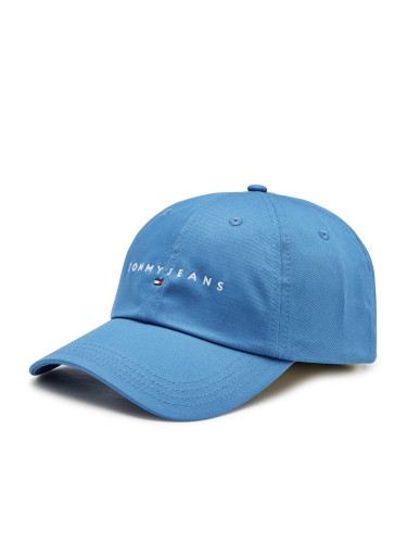 Шапка с козирка Tommy Jeans Tjm Linear Logo 6-Panel Cap AM0AM12894 Син