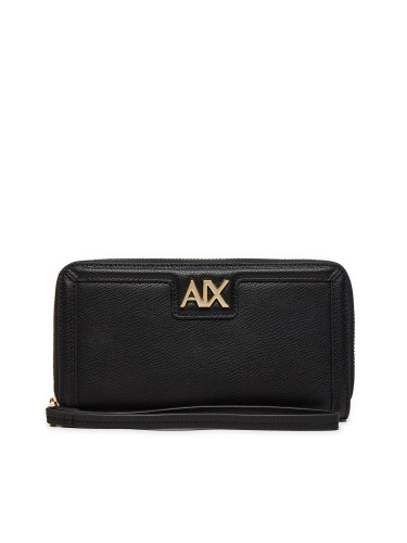 Голям дамски портфейл Armani Exchange 948451 4R731 Черен