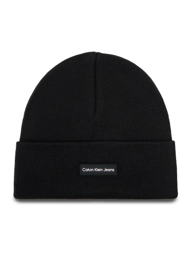 Шапка Calvin Klein Jeans Inst Patch Beanie K50K512142 Черен